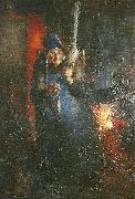 Ernst Josephson Spinnerskan oil painting